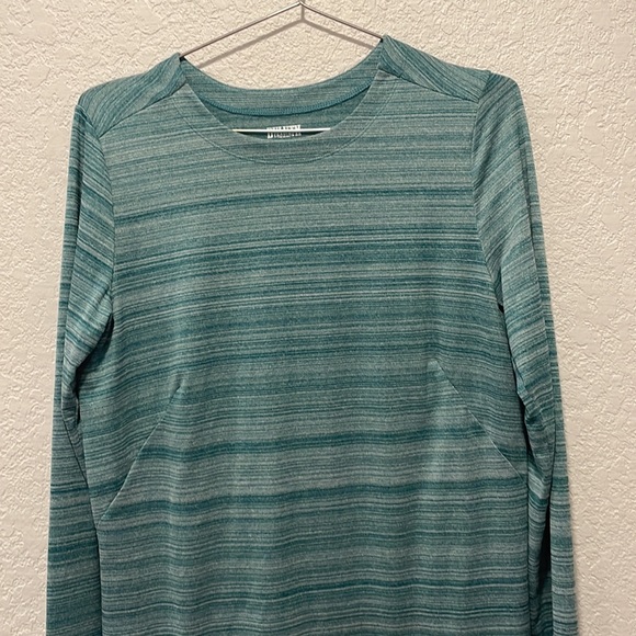 Duluth Trading Co Teal Heather Long Sleeve Tee T-Shirt Small - Picture 2 of 5